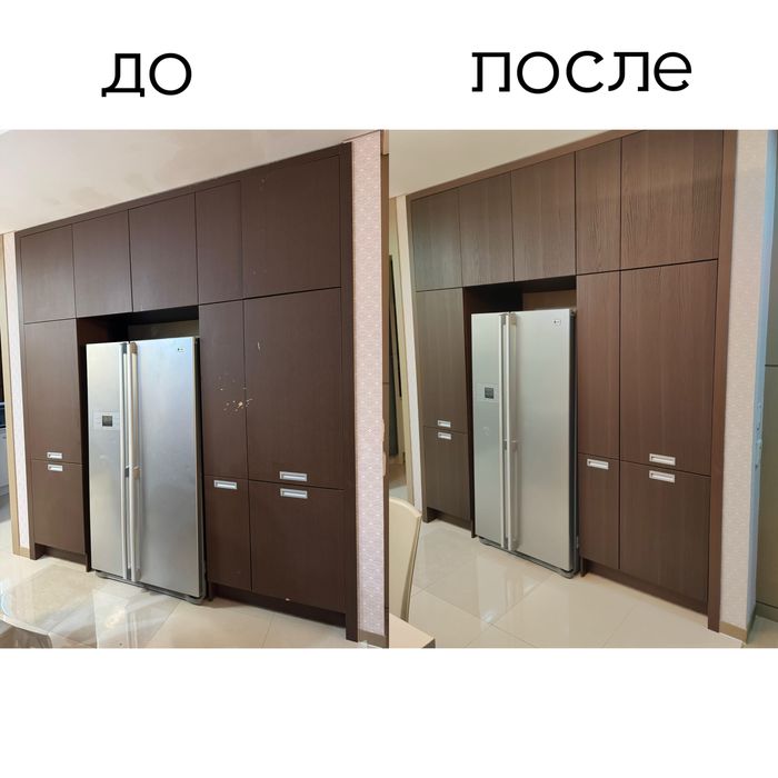замена фасадов кухня, шкаф