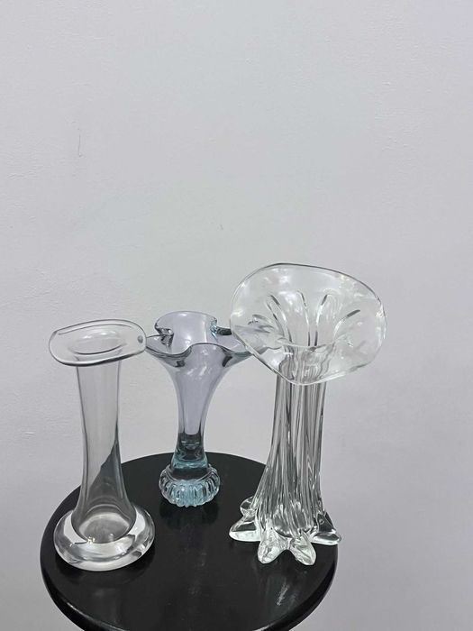 Set 3 piese vechi cristal MURANO cala bibelouri bibelou ieftine