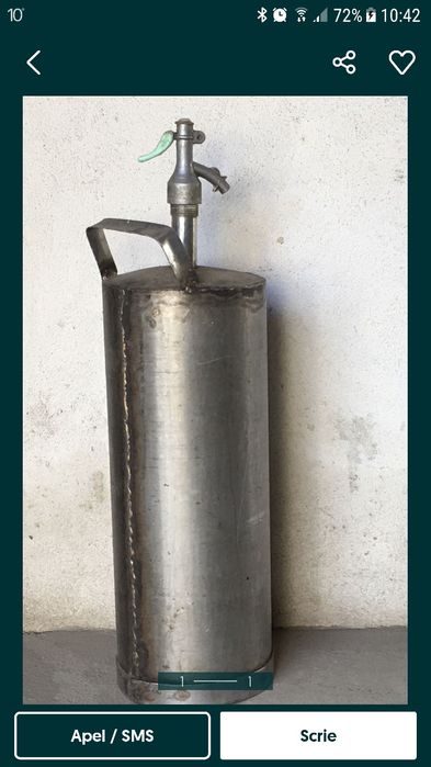 Recipient sifon inox 10 l