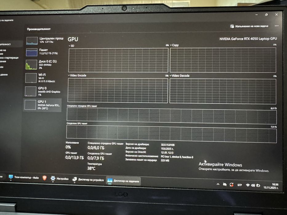Gaming лаптоп Lenovo LOQ15iax9