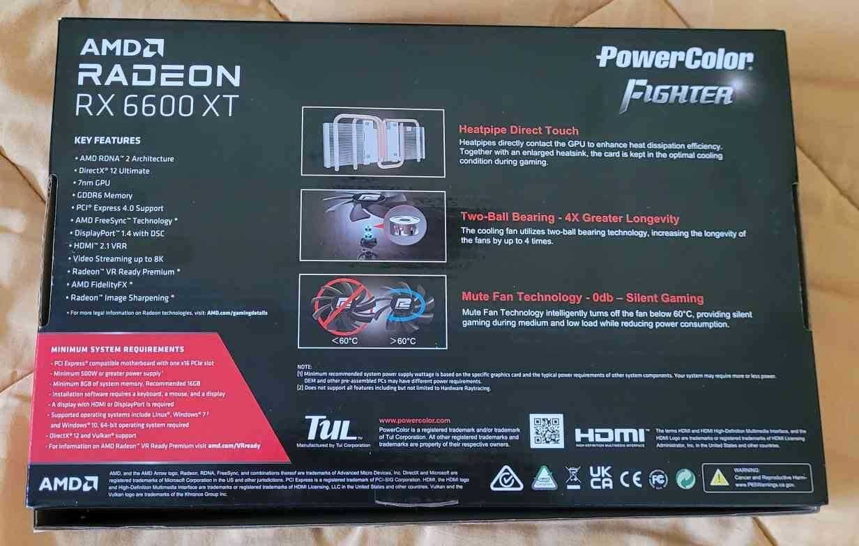 Видео карта (AMD Radeon RX 6600 XT 8GB)