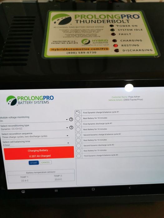 Regenerare baterii hibrid(Prolong USA)- Diagnoza Toyota Lexus Dr Prius