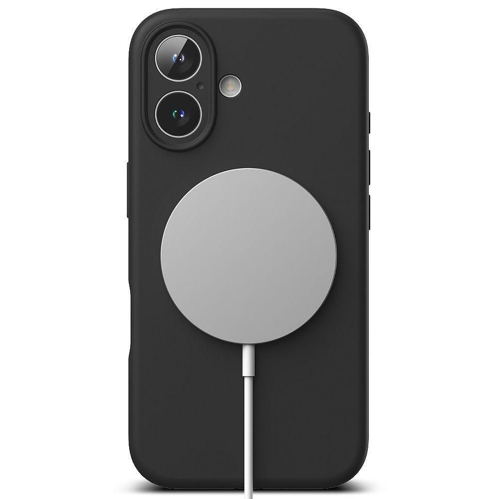 Кейс ringke silicone magnetic magsafe за iphone 16 - черен