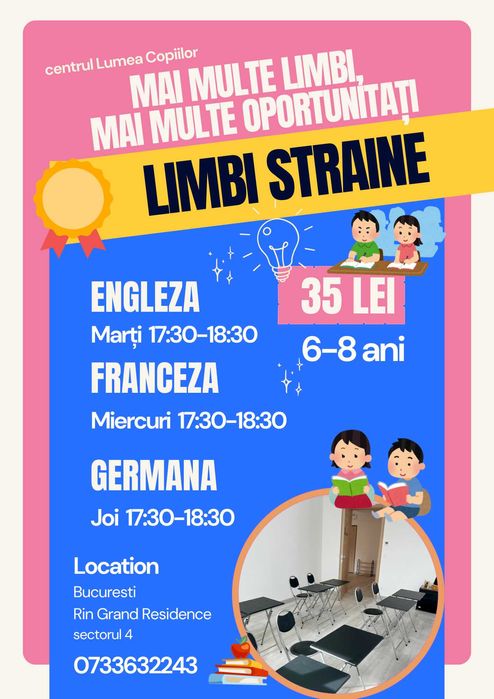 Ateliere limbi straine pentru copii