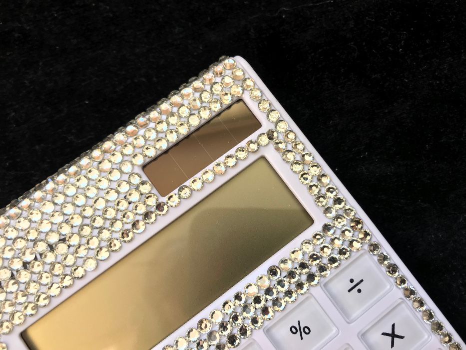 Calculator solar electronic birou femei afaceri cristale Swarovski