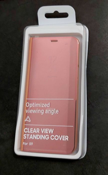 Husa protectie pentru Samsung  Galaxy S9 Clear ViewStanding, Rose Gold