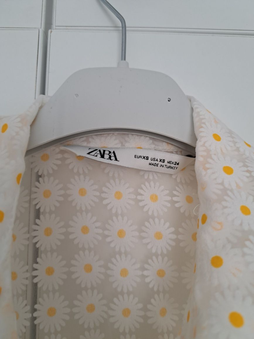 ZARA риза с принт маргаритки р-р ХС/С