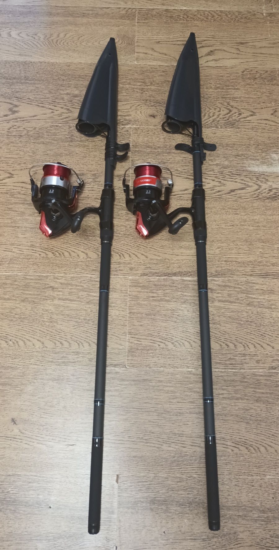 SET 2 Lansete Crap LEGEND TELE CARP 3.9m + 2 Mulinete YUMOSHI 8000