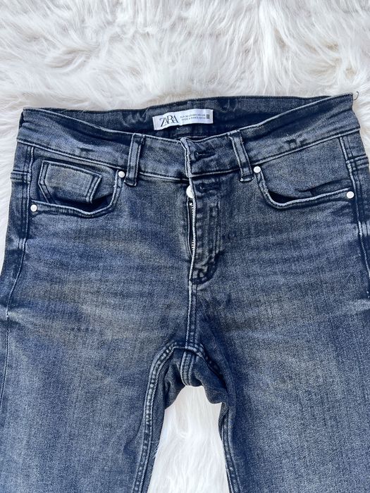 Blugi/ pantaloni de piele slim fit zara originali