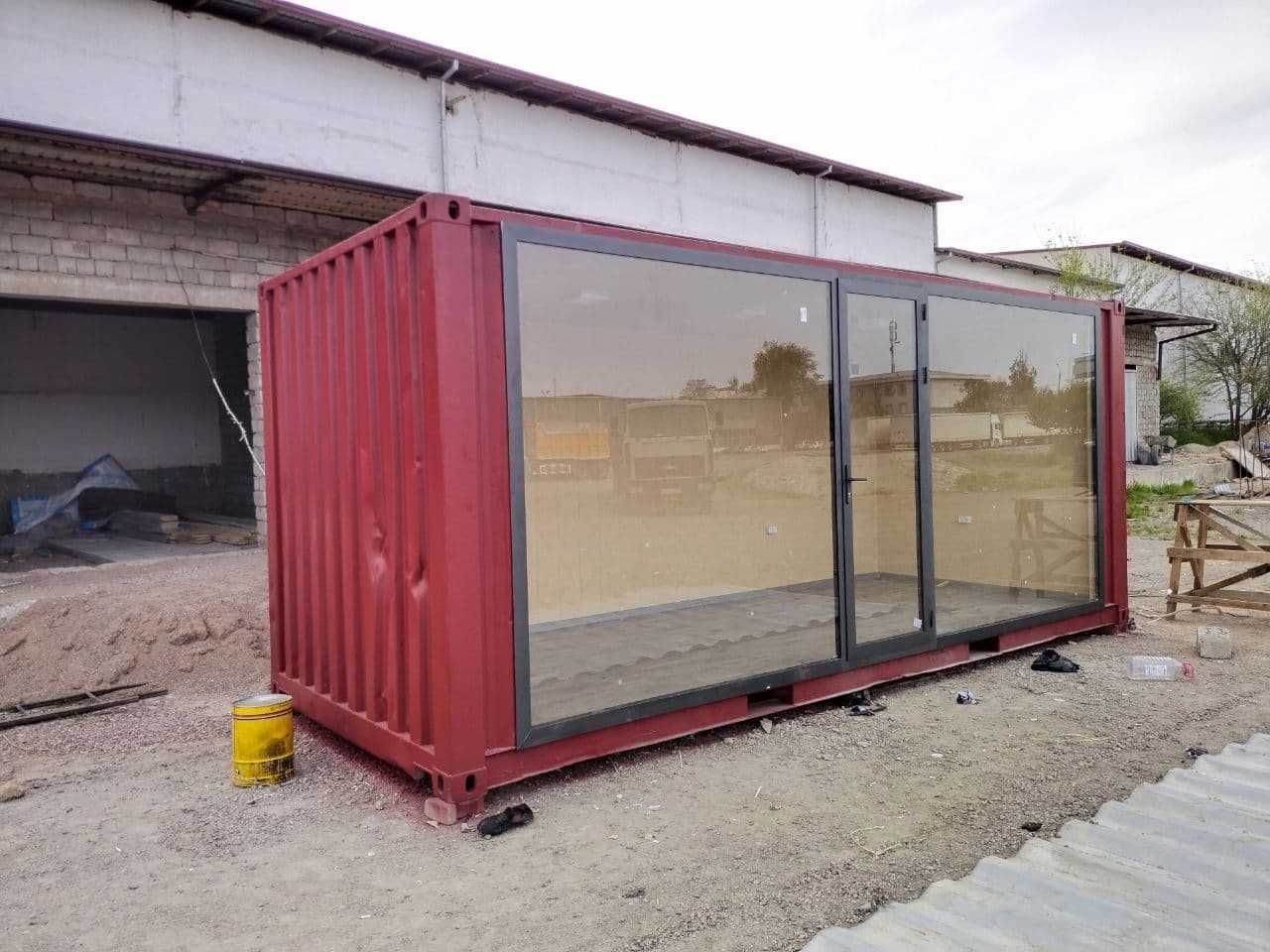 Стеклянное помещение, будка из контейнера/пластика/закалённого стекла