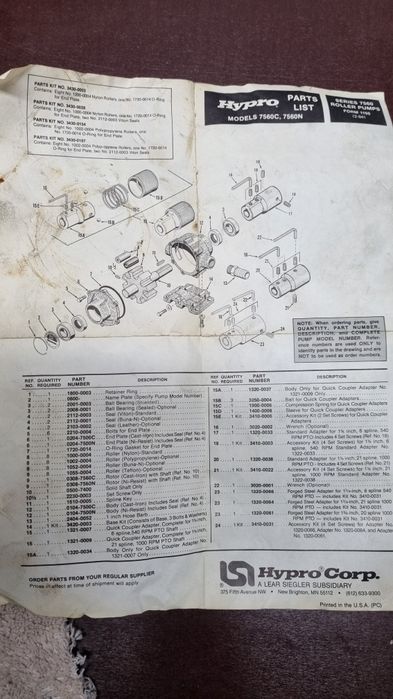 Помпа Hypro 7560N