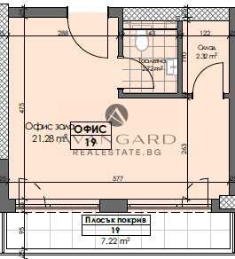 Продава се Офис в Пловдив, Кършияка - 62 кв.м за 1003 €/кв.м - Снимка #1
