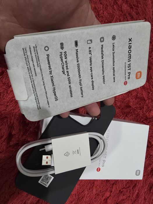 -Xiaomi 15T Pro, Nou, Nefolosit, 512Gb, 12Ram, 0 cicluri incarcare, Si