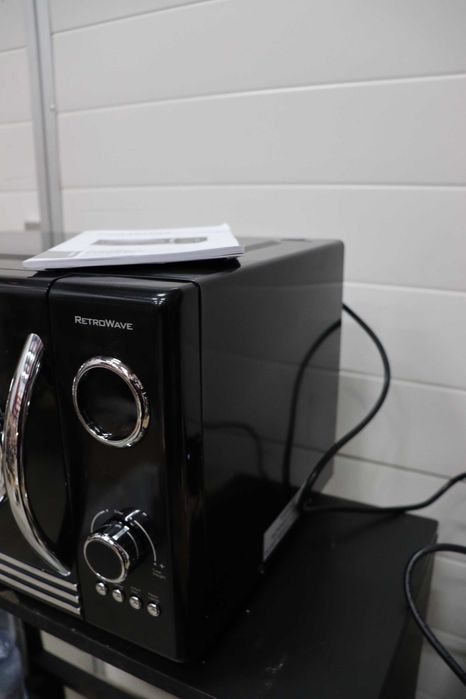 Микровълнова фурна Nostalgia RMO4BK Retro, 800W, 12 настройки, LED