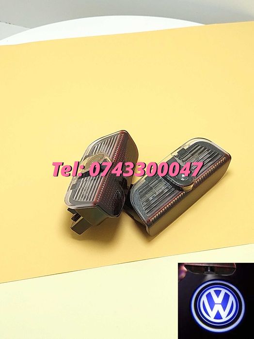 Proiectoare Logo Vw Portiera  Led Laser emblema sigla Holograma