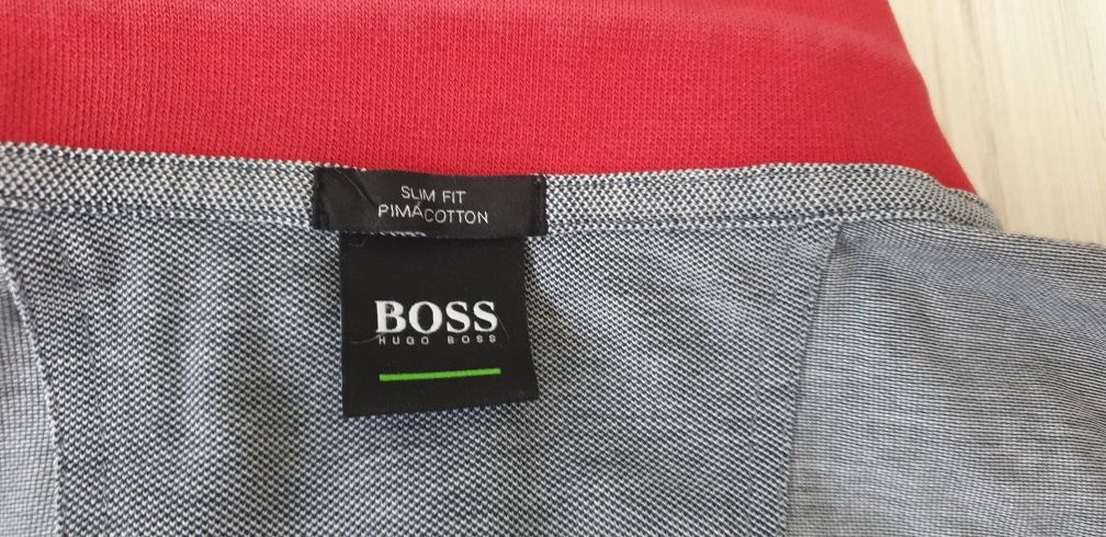 Hugo Boss Pique Pima Cotton Slim Fit Mens / L - XL ОРИГИНАЛНА Тениска!