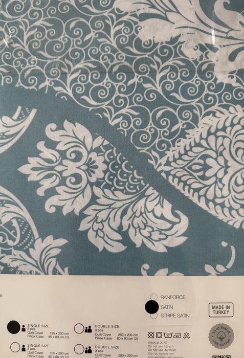 Set lenjerie pat, 135x200, bumbac satinat