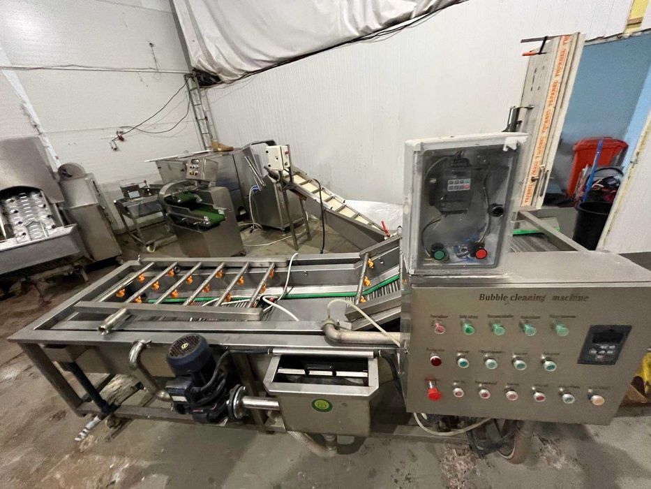 Linie pentru spălarea și uscarea legumelor