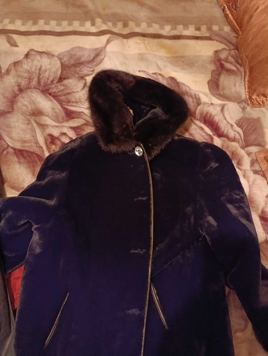 Продам шубу мутон с норкой большой размер