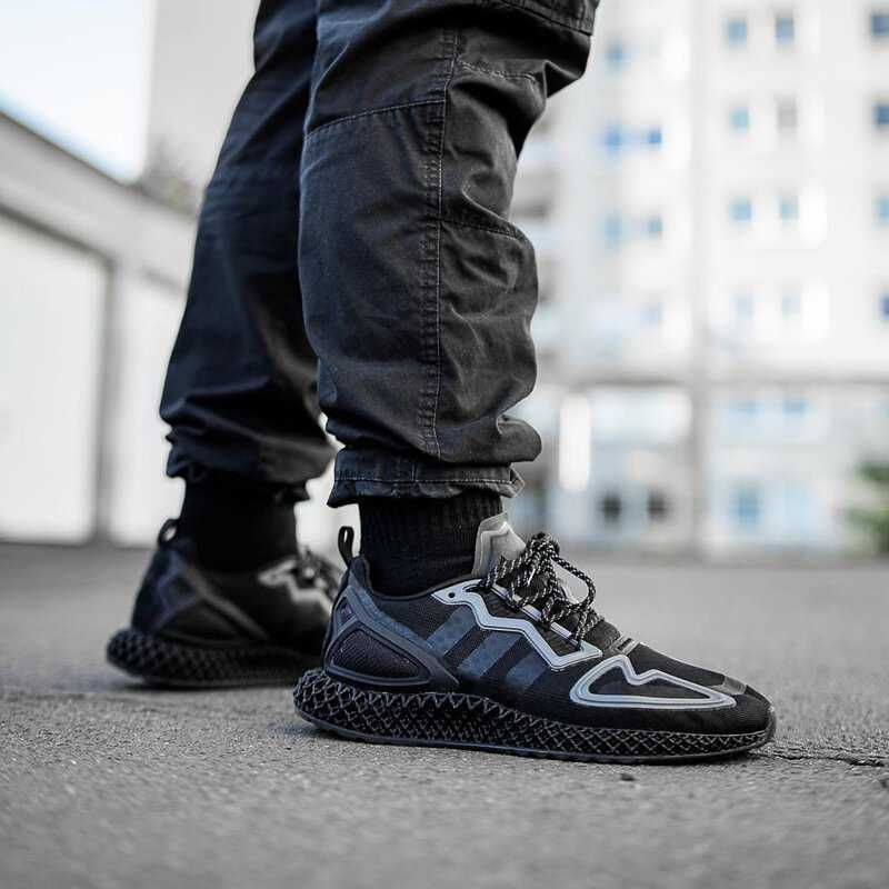 Adidas ZX 2K 4D "Triple Black" ,Marime 44 2/3, Noi.