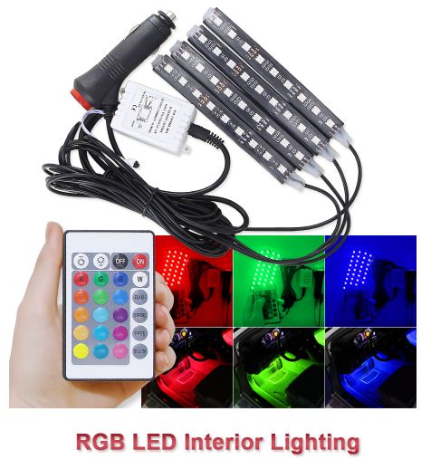 LED RGB Интериорно Осветление За Автомобил