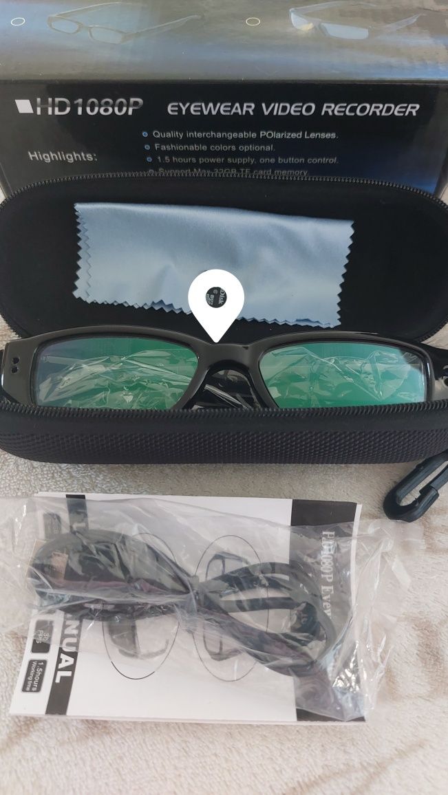 Ochelari cu Mini Camera Spion,Spy, Full HD, filmează, poze