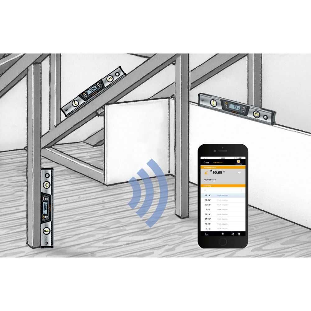 Електронен нивелир с точков лазер и Bluetooth интерфейс Laserliner