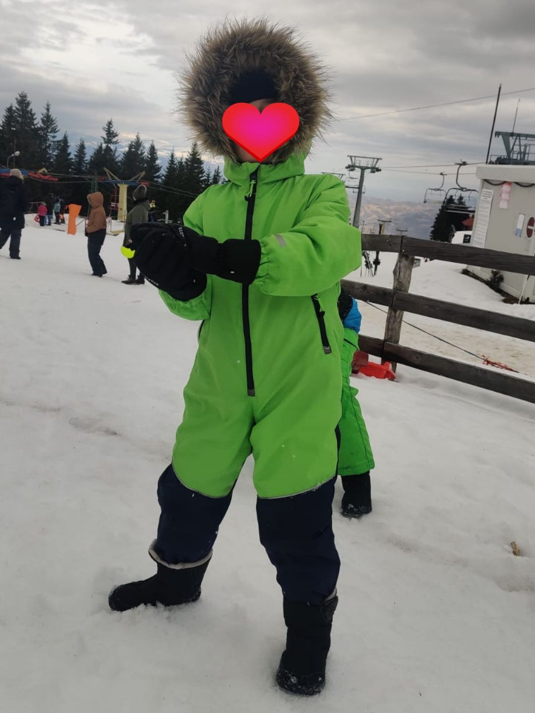 Costum salopetă schi ski snowboard pentru copii