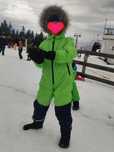 Costum salopetă schi ski snowboard pentru copii