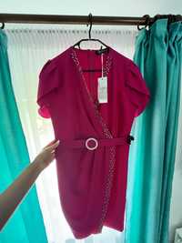 Rochie roz fucsia dama