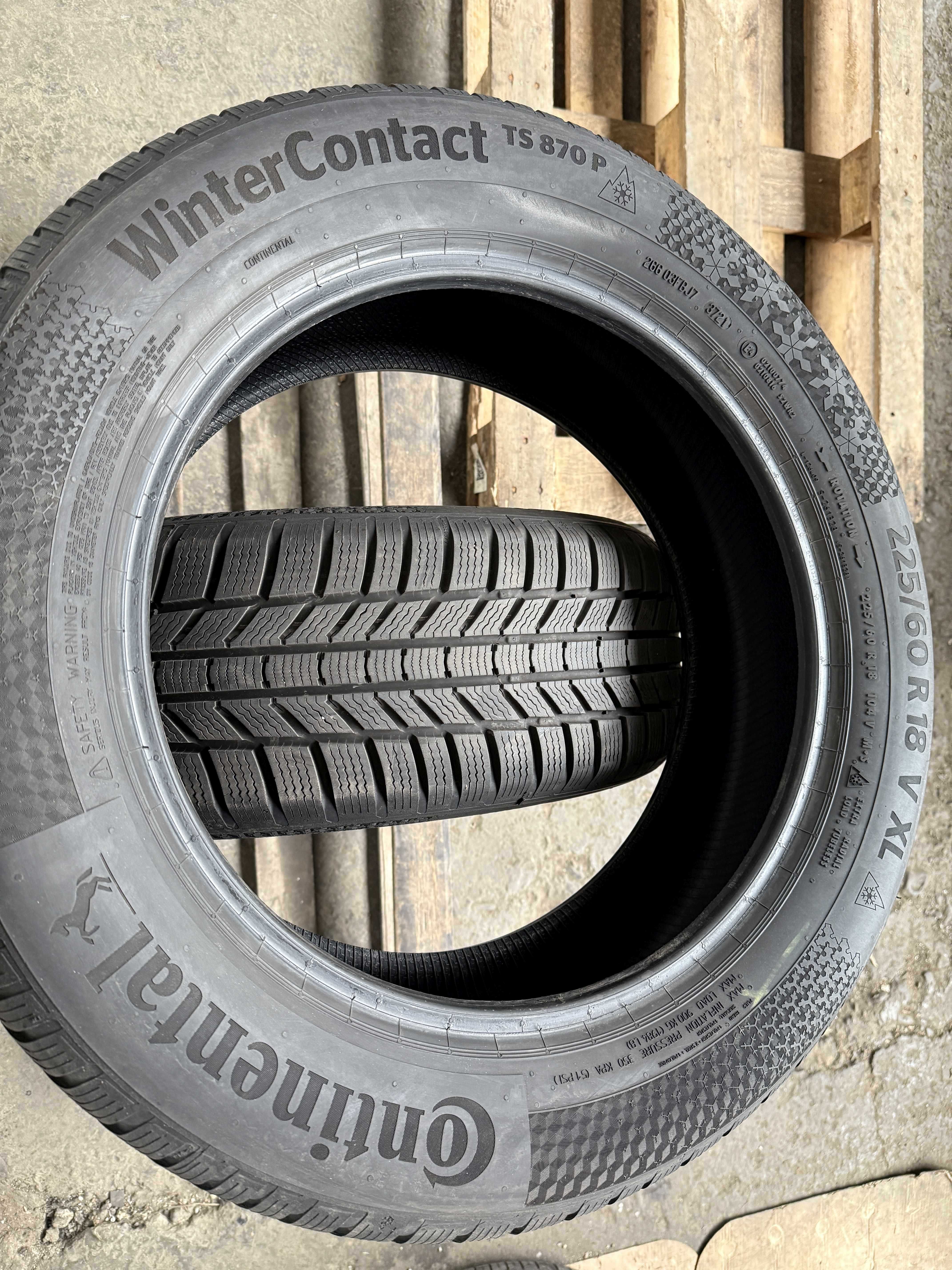 SET 2 Anvelope Iarna 225/60 r18 CONTINENTAL Winter Contect TS870P XL