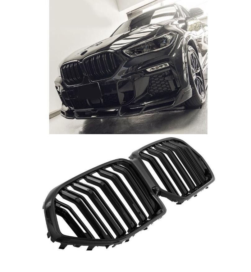 Решетка / маска BMW X6 G06 Х6  - двойни бъбреци черен лак бмв