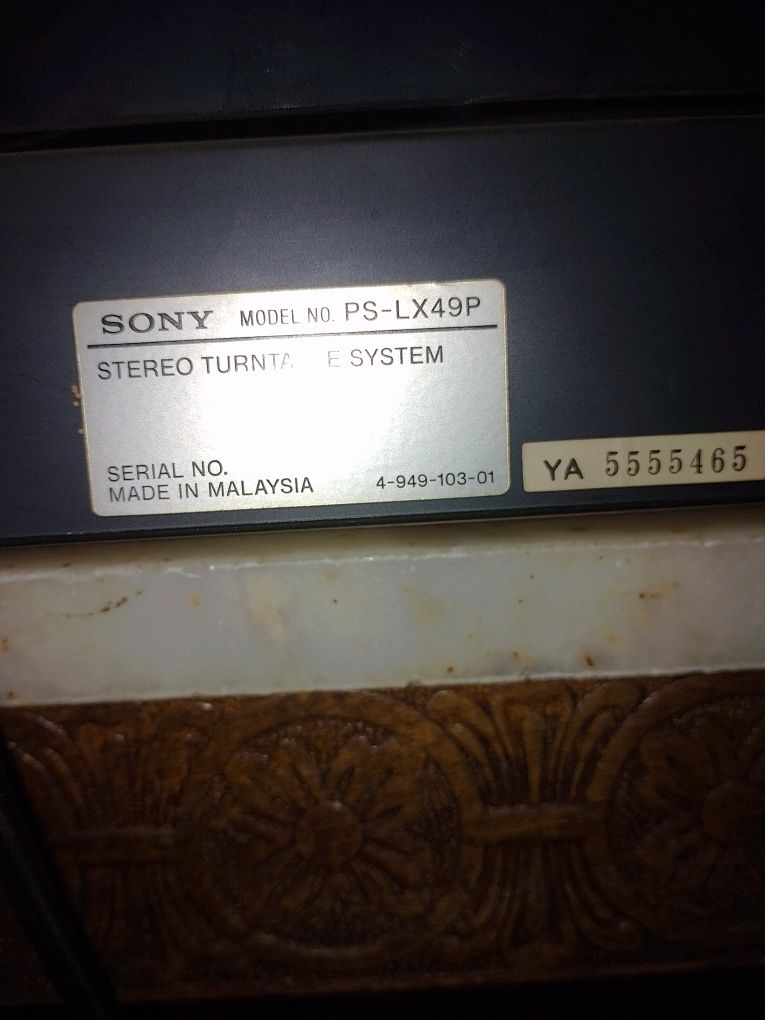 Грамофон SONY PS-LX49P
