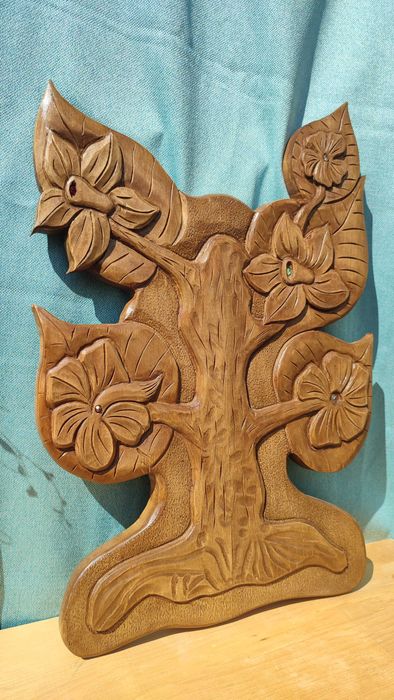 Дърворезба "Дървото на живота"-Арт изкуство, уникален подарък и декор