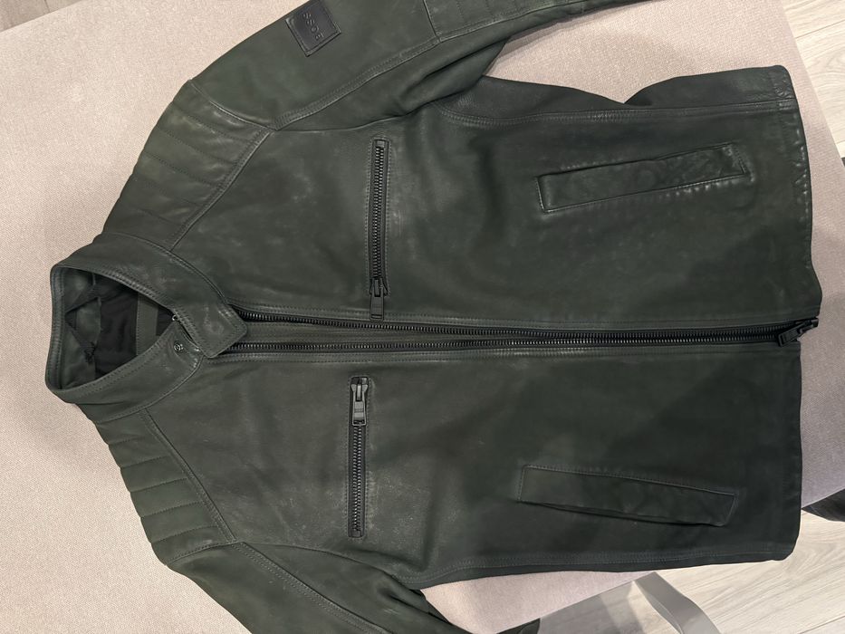 Vand geaca de piele naturala Hugo Boss