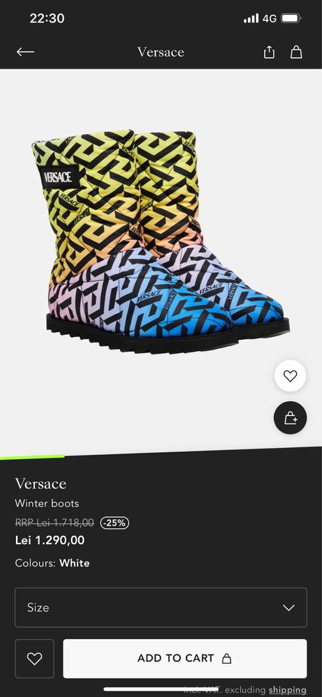 cizme/boots Versace (snow boots)