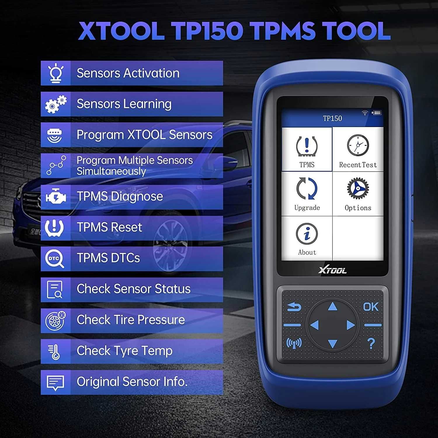 XTOOL TP150 Sistem de monitorizare a presiunii în pneuri OBD2 TPMS