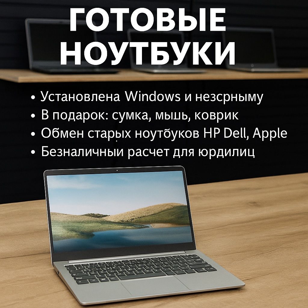 Ноутбуки в наличии с полным комплектом