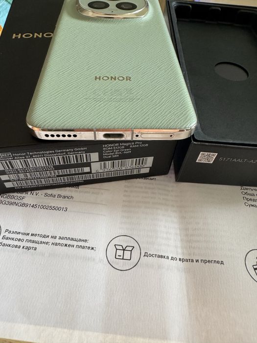 HONOR Magic 6 Pro Green 12/512GB-Отличен гаранция е Mag