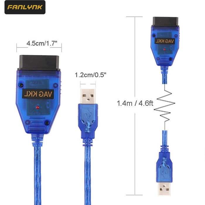 Диогностика кабель VAG KKL, Obd кабель