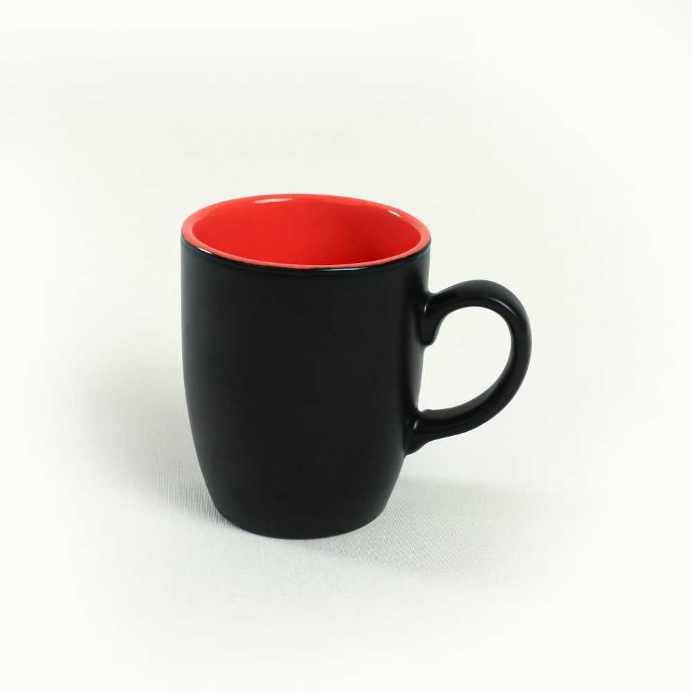 Комплект чаша за кафе 6 броя, Mat Black/ Orange ( 300 мл )