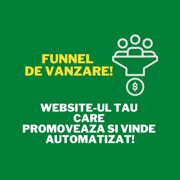 Creez Funnel de Vanzare automatizat cu emailuri.  Marketing si vanzari