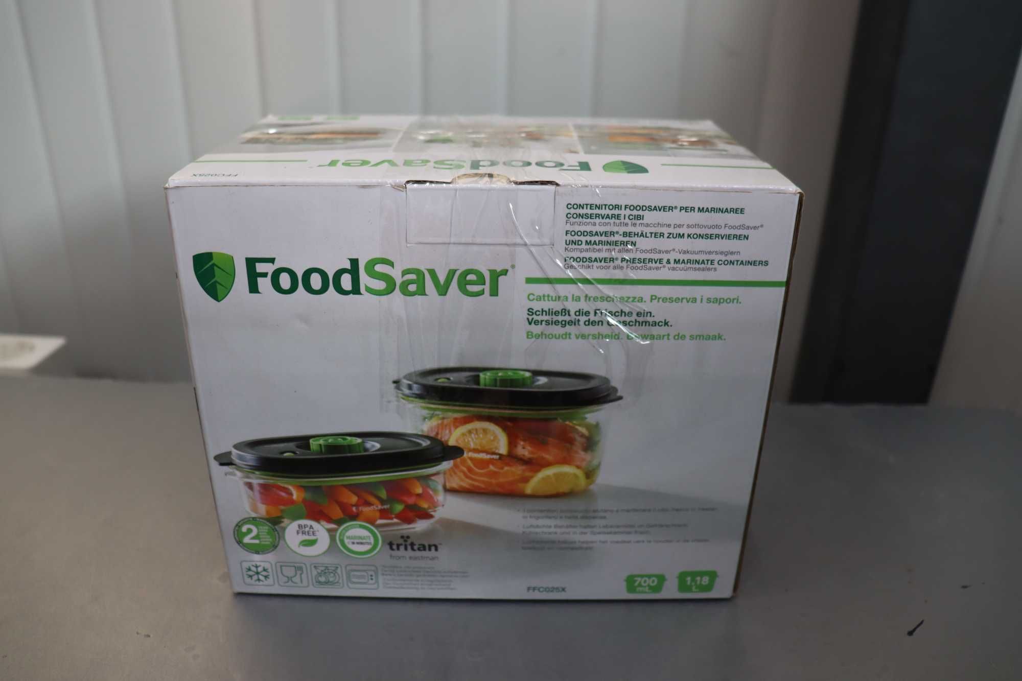 Kомплект вакуумни кутии за храна FoodSaver, 0.7 L, 1.2 L, 2бр.