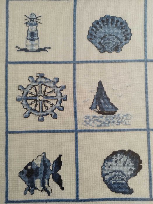 Бродерия морска тема
