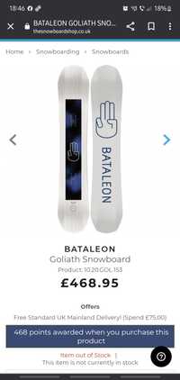 Placa snowboard bataleon goliath