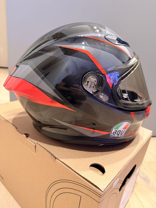 AGV K6 S Slashcut + 2 viziere extra + Cardo Packtalk Edge
