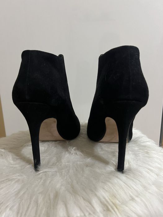 Botine cu toc Zara piele 36