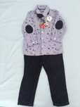 Set camasa si pantaloni Cool Club, cu motive de iarna, 86 cm