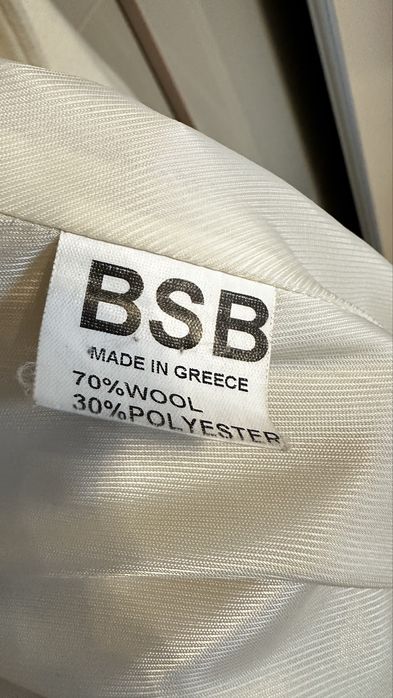 Palton alb-crem  din lana