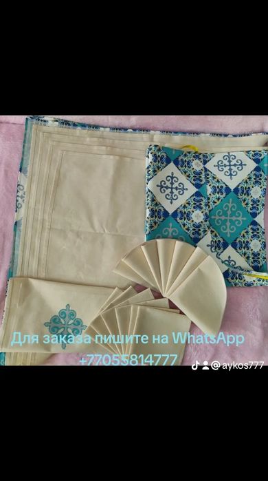 Набор столового текстиля. Сыпыра, салфетки, фартук